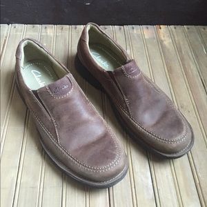 Clarks slip ons